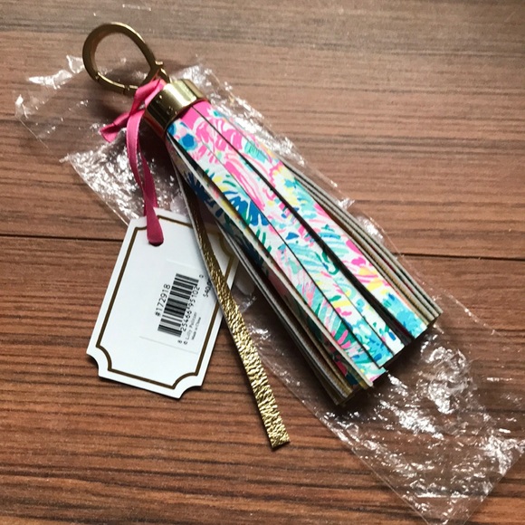 Lilly Pulitzer Gypsea Tassel Keychain-NWT - Picture 2 of 3
